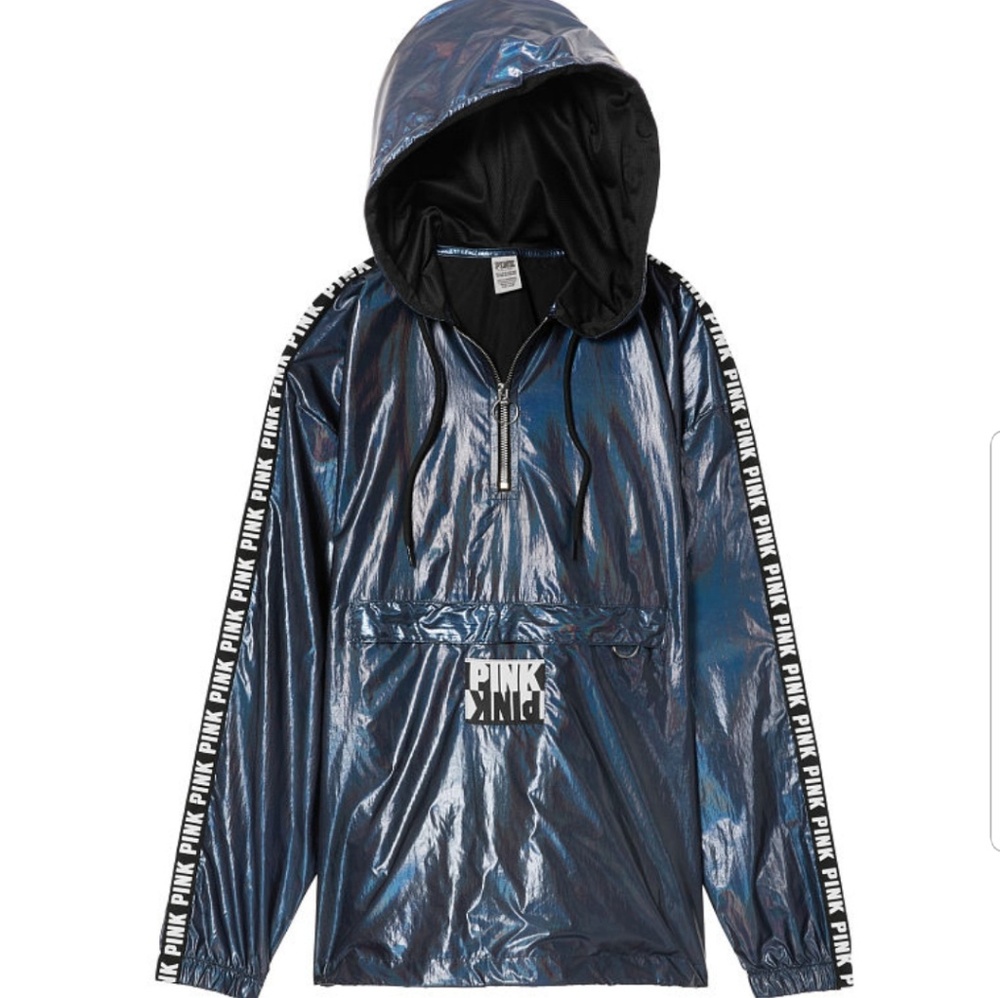 🆕️VICTORIA'S SECRET PINK Metallic Anorak Jacket